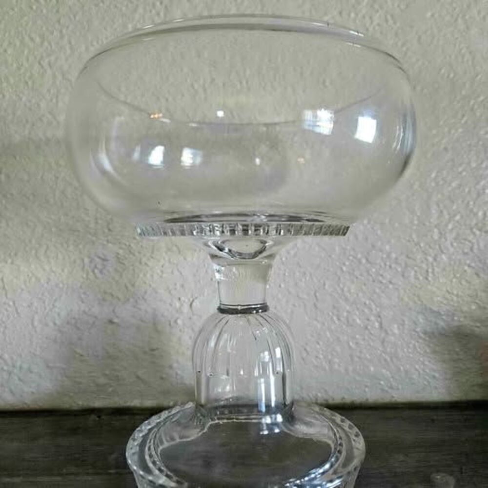 Vintage Cambridge Clear Glass Cocktail Icer Regency Pattern 7"